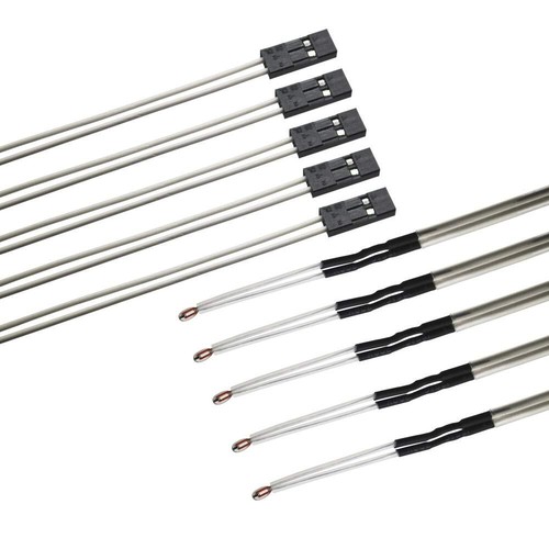 NTC 3950 100K Thermistor with 1/1.5/2 Meter Wire and Black Female 2 Pin Head - Picture 7 of 9