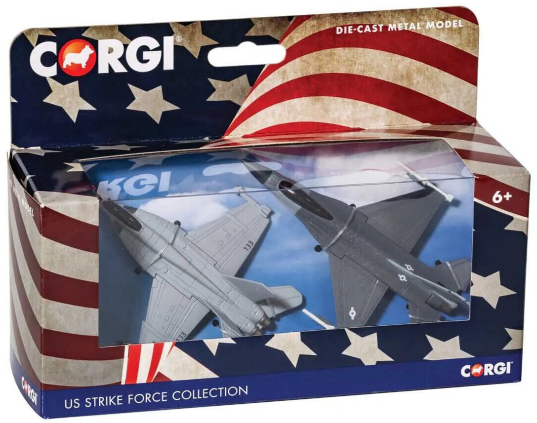Комплект литых под давлением самолетов Corgi US Strike Force FA-18 Hornet и F-16 Falcon CS90684 3590₽
