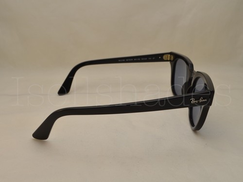 Ray Ban METEOR (RB2168-901/52 50) Black with Blue Polar Mirror Gold Lens - Picture 3 of 5