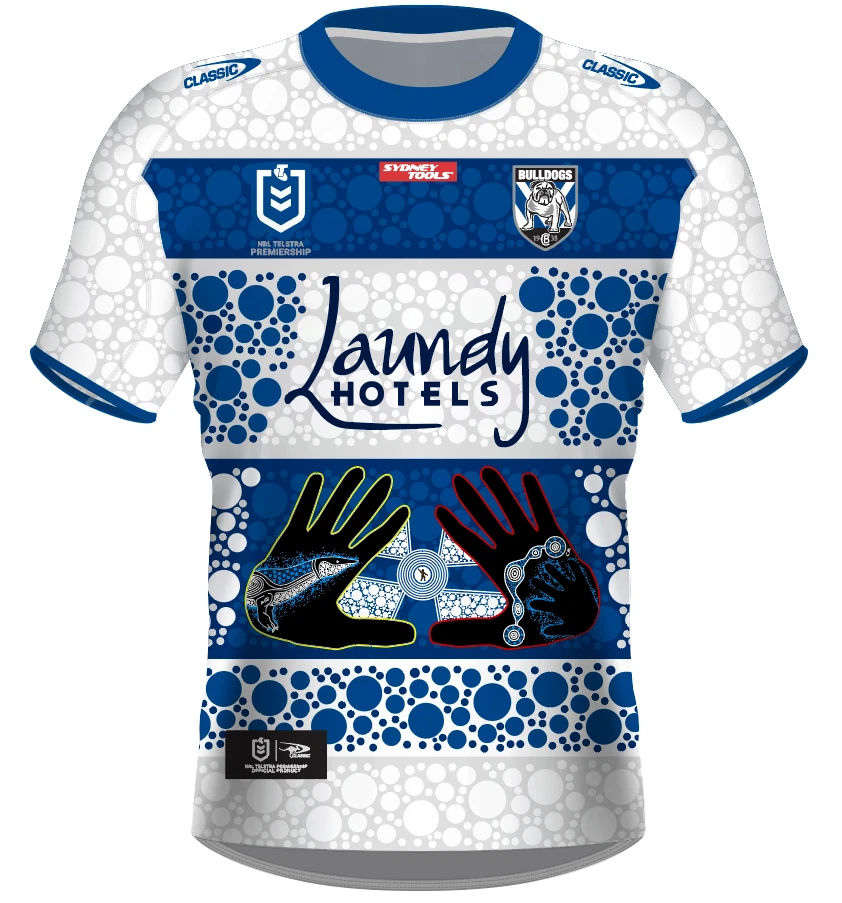 Canterbury Bulldogs 2021 NRL Classic Indigenous Jersey Sizes S 7XL