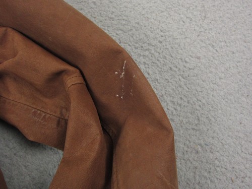 Vintage Paris Jacket Mens Small Brown Leather Flight A2 Pilot Bomber 80s 90s - Picture 17 of 21