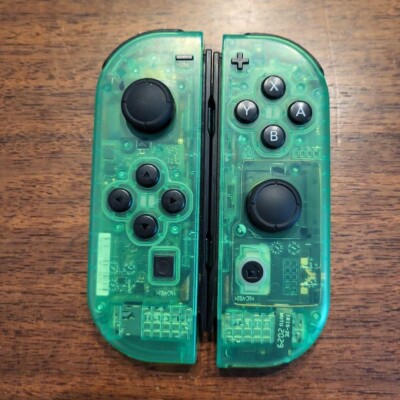 Clear Green Nintendo Switch OEM Custom Joy-Con's Controllers