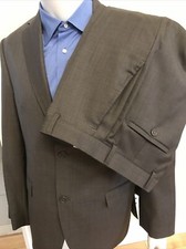 Austin Reed Signature 2Pc Wool Grey 2 Btn Suit Sz 40R Pants 33/30