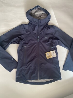 Rab Women'sFirewall Light waterproof jacket Tempest Blue size 08 UK