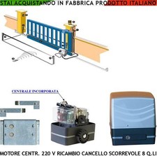 MOTORE CENTRALE RICAMBIO CANCELLO SCORREVOLE 220 V 270 W 8 Q.li COMPAT APRIMATIC