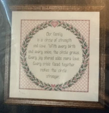 Vtg 1993 Mill Pond Designs OUR FAMILY Counted Cross Stitch Kit #919