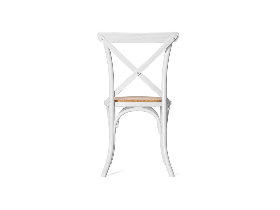 WHITE DINING CHAIRS BEECH WOODEN CHAIRS CROSS BACK DINING CHAIRS eBay