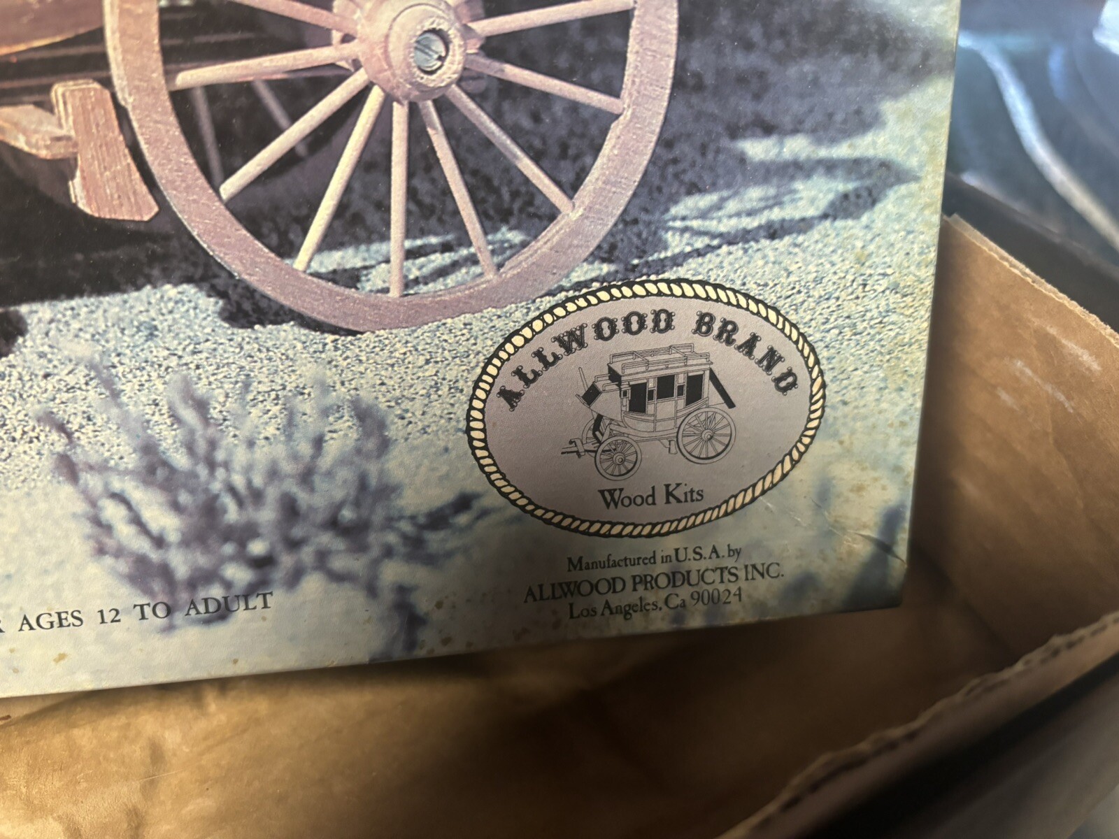 Vintage Stagecoach Model Kit 5013 By Allwood Brand Pre Cut Wood Kits New In Box eBay