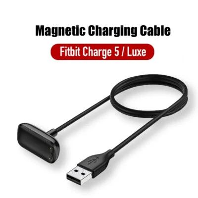 Cable Cargador USB para Fitbit Charge 5 Luxe Reloj Adaptador Accesorios