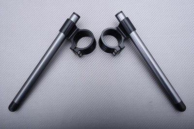 Paar erhöhte Stummellenker in Schwarz-Titan 35mm SUZUKI RL250/M Exacta 1974-75