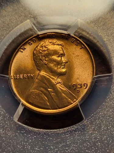 1939 D Lincoln Wheat Cent, PCGS MS 66+ RD, Denver     inv02    g44