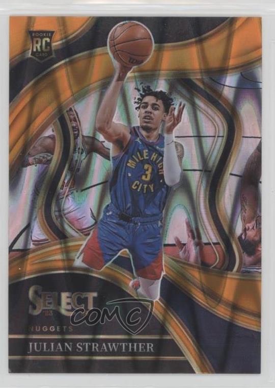 2023 Select Courtside Orange Tectonic Prizm Julian Strawther #283 Rookie RC 0i5i