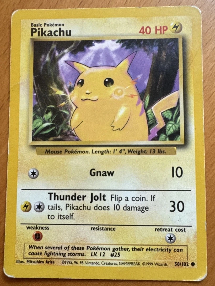 Pikachu 058/102 Base Set for sale | eBay
