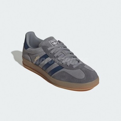 adidas Originals Gazelle Indoor Grey Night Indigo Gum Men Casual