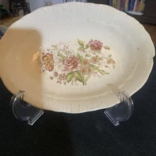 Antique Homer Laughlin Coronet USA CO 532 Oval 9.5” Serving Bowl