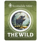 WILD BOAR Colorized Silver Round - Scottsdale Mint 1 oz .999 Fine Silver BU WILD