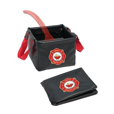Grill Rescue Collapsible Bucket   Durable, Foldable Water Bucket for Grill Clean