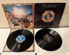 Lot of 2 Electric Light Orchestra ELO LP Vinyl  albums Secret Messages/New World