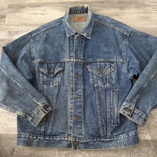 Vintage Levi’s 70507 Denim Trucker Jacket Mens Large Made In USA Oversized Boxy