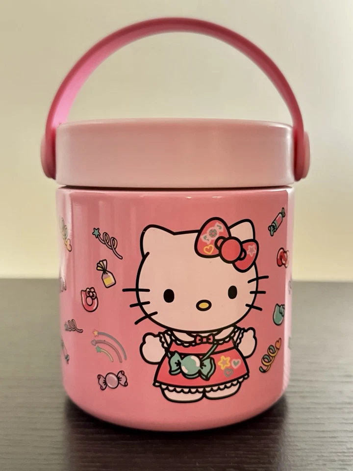 Termo de comida Hello Kitty 12,5 OZ contenedor de almuerzo San Río Foto 2 de 4