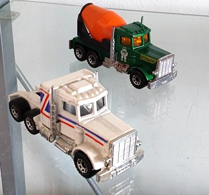 Mezclador de cemento Matchbox Lesney England Peterbilt + tractor Kenworth Aerodyne x 2 Foto 2 de 4