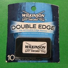 Vintage 2010 Wilkinson Sword Double Edge Razor Blades - 10 per pack - NOS