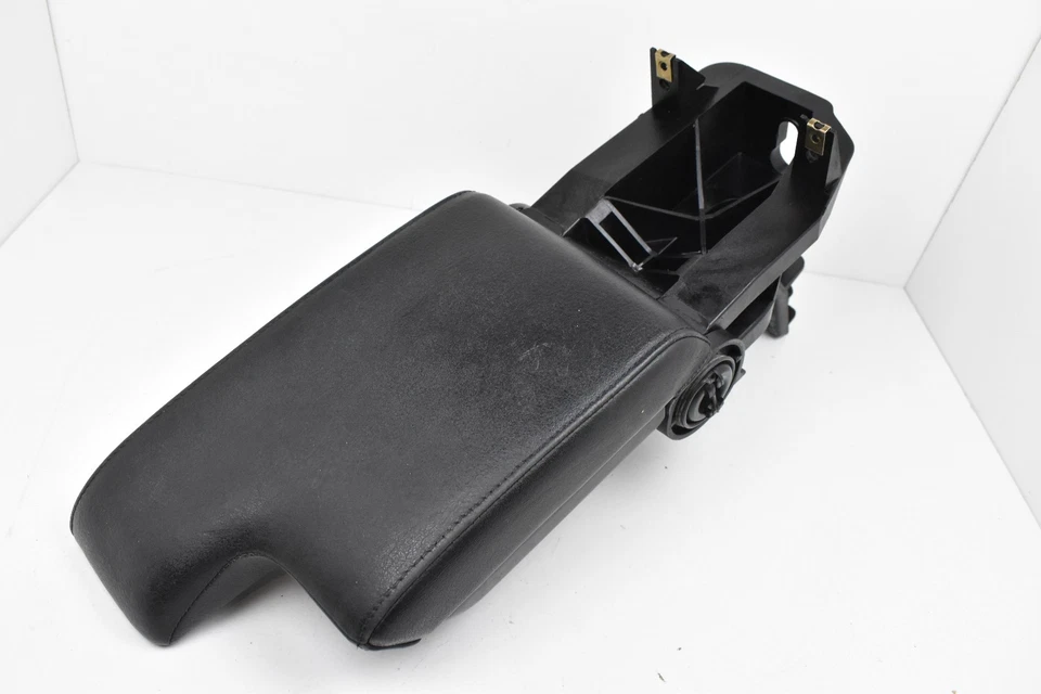 BMW 325i 2001-2005 consola central cuero negro reposabrazos tapa cubierta OEM Foto 3 de 4
