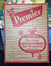 Rare Premier Christmas Ornaments Box Only Made USA