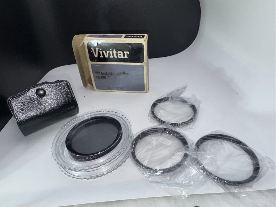 Vivitar 55mm Close-Up Lens Set (+1, +2, +4) w/Box + Polarizing Filter Mint Cond - Image 3 of 3