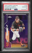 2020 Topps Chrome Purple Refractor 198/299 Mauricio Dubon #168 PSA 10 GEM MT 8d2