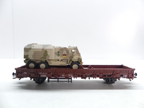 Märklin H0 Güterwagen mit Militär Fahrzeug, DB, AC, NEM, TOP ohne OVP #68389 | Condition: Gebraucht