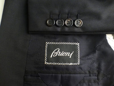 #ad #ad Brioni Blazer 56C 46S Black Excellent Condition Suit Jacket PALATINO $288.88
