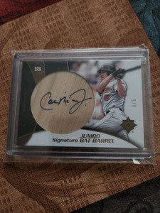 2009 Ultimate Collection Cal Ripken Jr Auto #5/8 Jumbo Signature Bat Barrel HOF