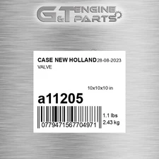 A11205 VALVE fits CASE NEW HOLLAND (Surplus Open Box)