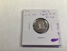 1829 Capped Bust 89% Silver Dime 196 Year Old US Silver Coin 010626 91dk