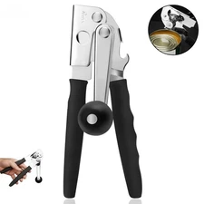 Commercial Hand Crank Can Opener Manual Heavy Duty w/ Long Handles for Big Cans