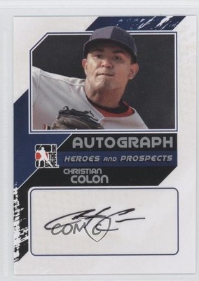 2011 ITG Heroes and Prospects Close Up Silver /190 Christian Colon Auto 0a1