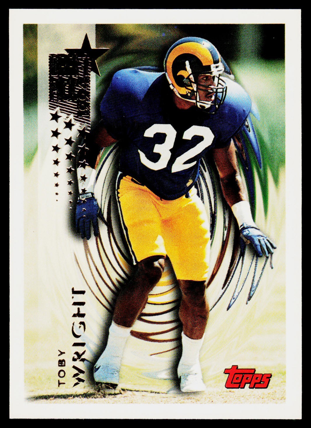 Toby Wright, 1994 Topps Football Card, #576, Los Angeles Rams, RC