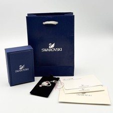 Swarovski Hello Kitty Heart Charm Strap with Box Warranty Card Clear Silver