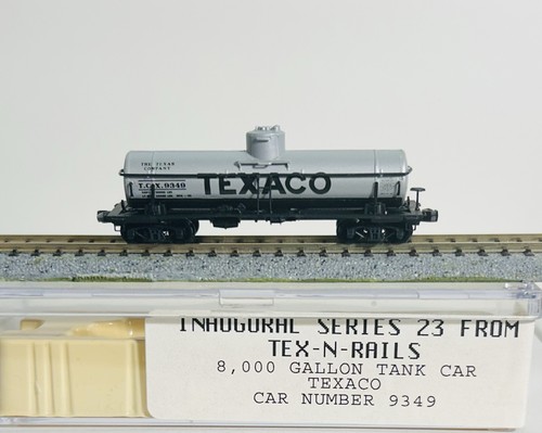 VAGÓN CISTERNA ESCALA N TEX-N-RAILS DE INTERMOUNTAIN SERIE 23 TEXACO 8,000 GALONES 9349 | Zustand: New