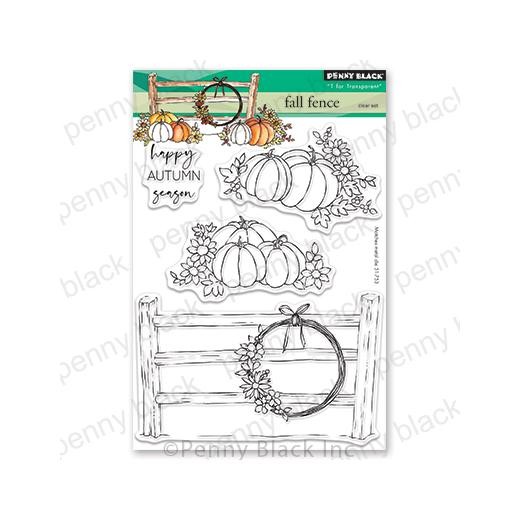 Penny Black Clear Stamps - Fall Fence 30-931