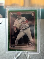 Cole Henry 2020 Bowman Draft 1ST GREEN /99 Nationals #BD-67 Prospect Card