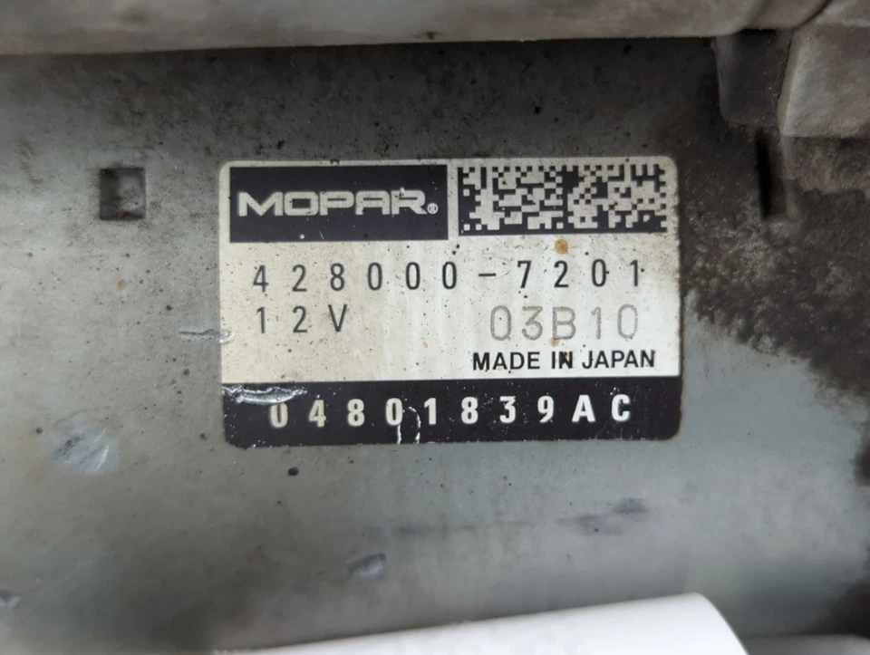 2011-2019 Dodge Journey Car Starter Motor Solenoid Oem DX5PS - Image 2 of 4