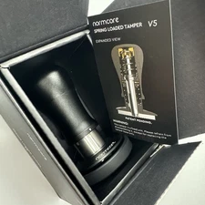 Normcore 53.3mm Espresso Tamper V5, Spring-loaded Coffee Tamper Titanium Pvd Blk