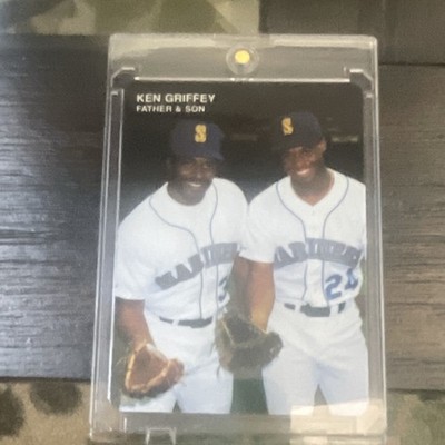Mother's Cookies 1991 Ken Griffey Father & Son #3 of 4 Mariners MLB Card