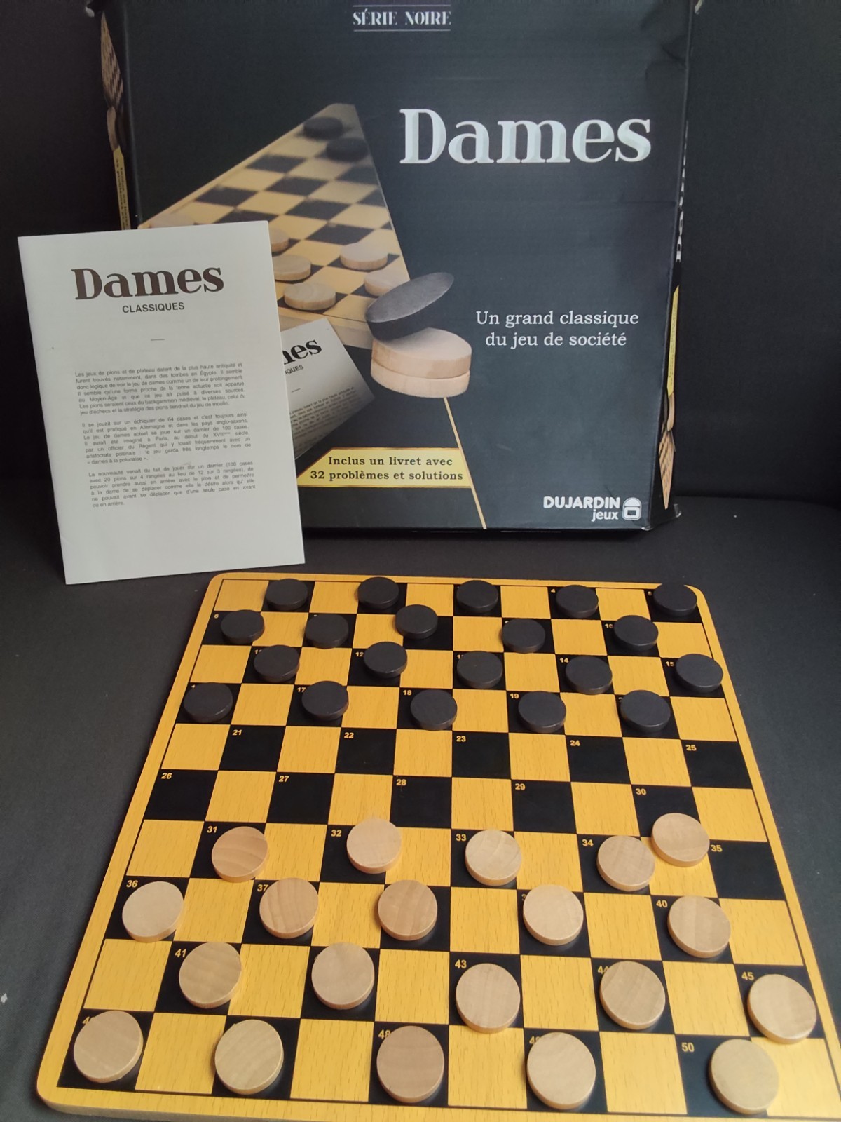 Jeu De Société Dames Série Noire Dujardin Jeux Complet