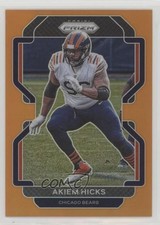 2021 Panini Prizm Orange Prizm 218/249 Akiem Hicks #162 0t9m