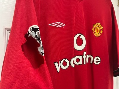 Unworn #16 Roy Keane Man United 2000/02 UCL Home Jersey Umbro XL