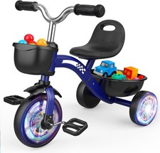 HappyGoLucky - Kids Tricycle with LED Light-Up Wheels (2-5 Years)