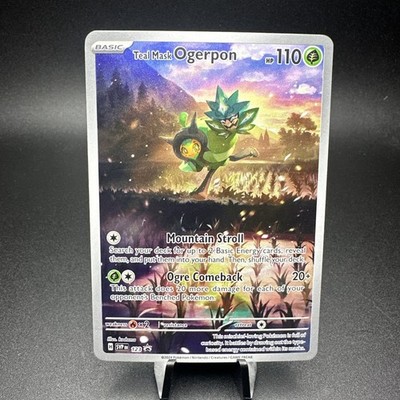 Teal Mask Ogerpon Pokemon SVP 123 Full Art Illustration Rare Black Star Promo NM